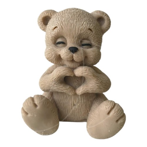 Фигурка из шоколадной глазури "Мишка сердечко" 