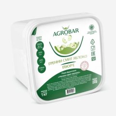 Пюре замороженное AGROBAR Яблоко зелёное 1 кг 