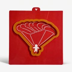 Вырубка пластиковая и трафарет LUBIMOVA "Парашютист" LC-00007672	