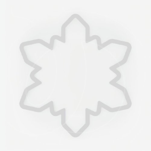 Вырубка пластиковая "Снежинка" 9 см 039