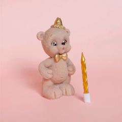 Фигурка из шоколадной глазури "Мишка именинник" ГФ002/2, ГФ002/3, ГФ002/4, ГФ002/5 
