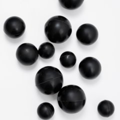 Набор фигурок из шоколадной глазури "Шокошарики чёрные" 