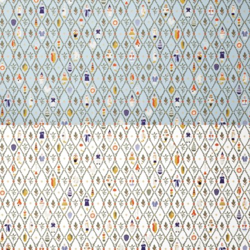 Бумага упаковочная  двухсторонняя "Советские игрушки" 100х70 см 