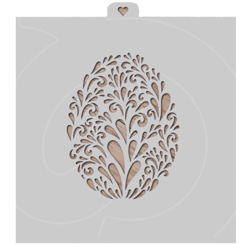 Трафарет кулинарный LUBIMOVA "Пасхальное яйцо с узором" LC-00008831
