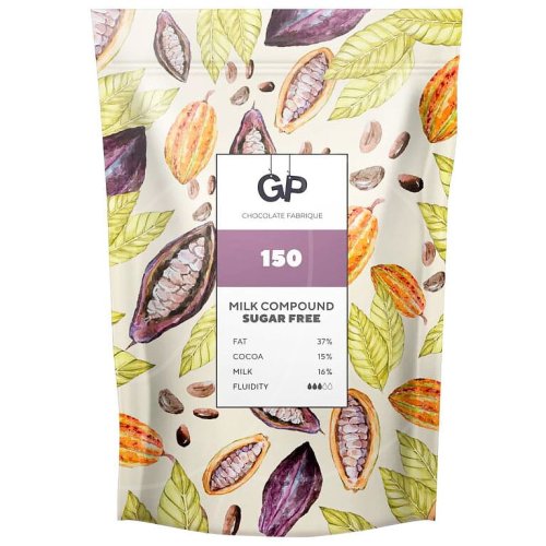 Шоколадная глазурь молочная без сахара GP 15% 200 г № 150