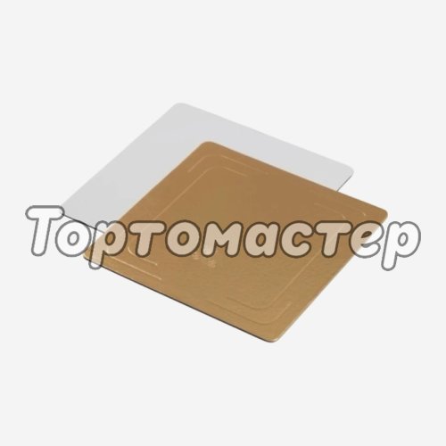 Подложка под торт Золото/Белый 1,5 мм 40х60 см 