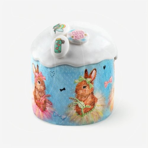 Форма для кулича "Зайка" D90 H90 мм 10 шт pmK9090сZA