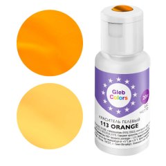 Краситель пищевой гелевый водорастворимый GLEB (CAKE) COLORS 113 Orange 20 г CC113O