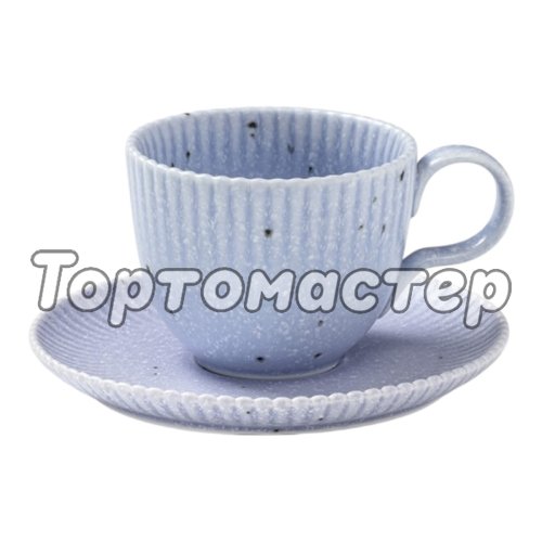 Набор чашка и блюдце Фарфор Сиреневый 10473047