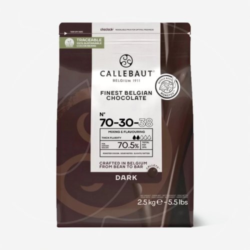 Шоколад горький CALLEBAUT 70,5% 100 г 70-30-38NV-595,  70-30-38RT-U71  фасовка