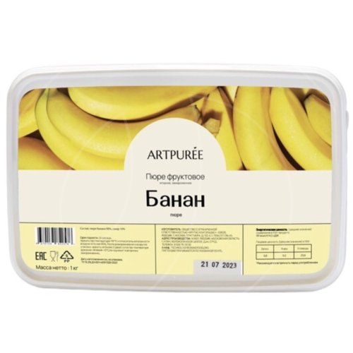 Пюре замороженное ARTPUREE Банан 1 кг 4670134852576