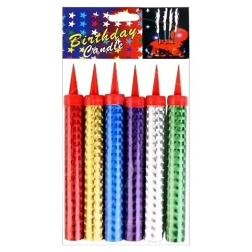 Свеча декоративная "Фонтан" 30 см 6 шт МН-1819	