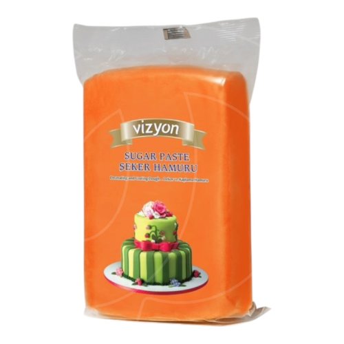 Мастика сахарная Vizyon Оранжевая 500 г 