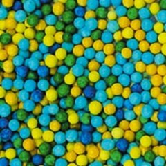 Посыпка кондитерская шарики "Сине-зелёно-жёлто-голубые" 2 мм 1 кг tp20059