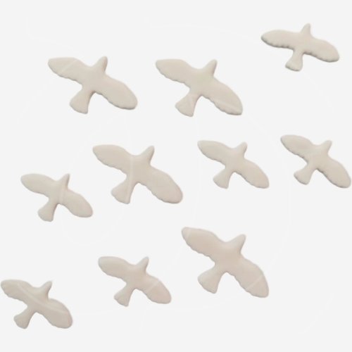 Фигурка из мастики "Голуби" 