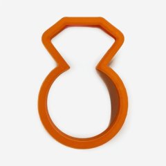 Вырубка пластиковая LUBIMOVA "Кольцо с бриллиантом" LC-00004847		