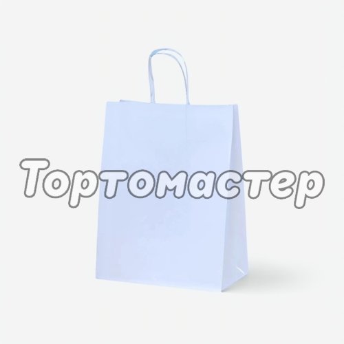 Пакет с ручками Белый 22х12х25 см 