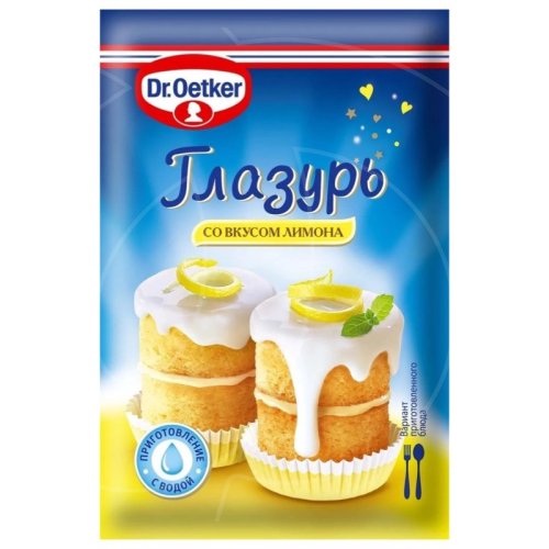 Глазурь сахарная Dr.Oetker (Dr. Bakers) Лимонная 100 г 1-84-003051