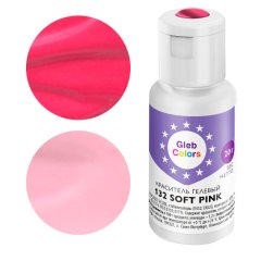 Краситель пищевой гелевый водорастворимый GLEB (CAKE) COLORS 132 Soft Pink 20 г CC132SP